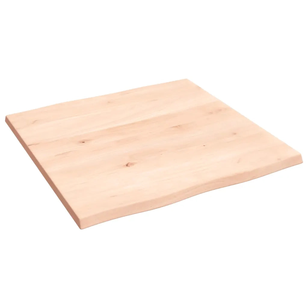 Piano per Tavolo 60x60x2 cm in Rovere Non Trattato Bordi Vivi 363869