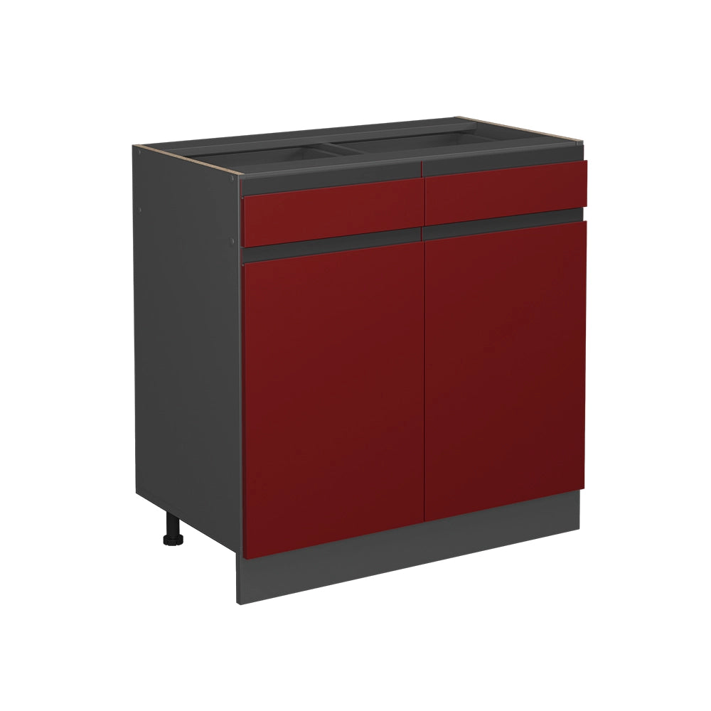 Vicco Frontale cucina Rosso 79.2 x 70.8 cm frontale del mobile per mobile base con cassetti