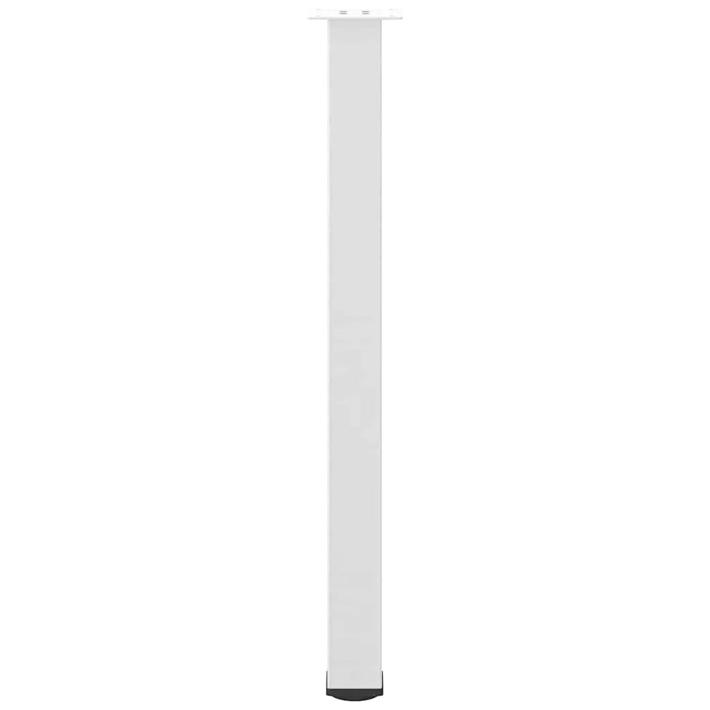 Set di 4 gambe per tavolo da bar 90 x 92 cm con piedini regolabili design moderno in acciaio bianco 02_0056770