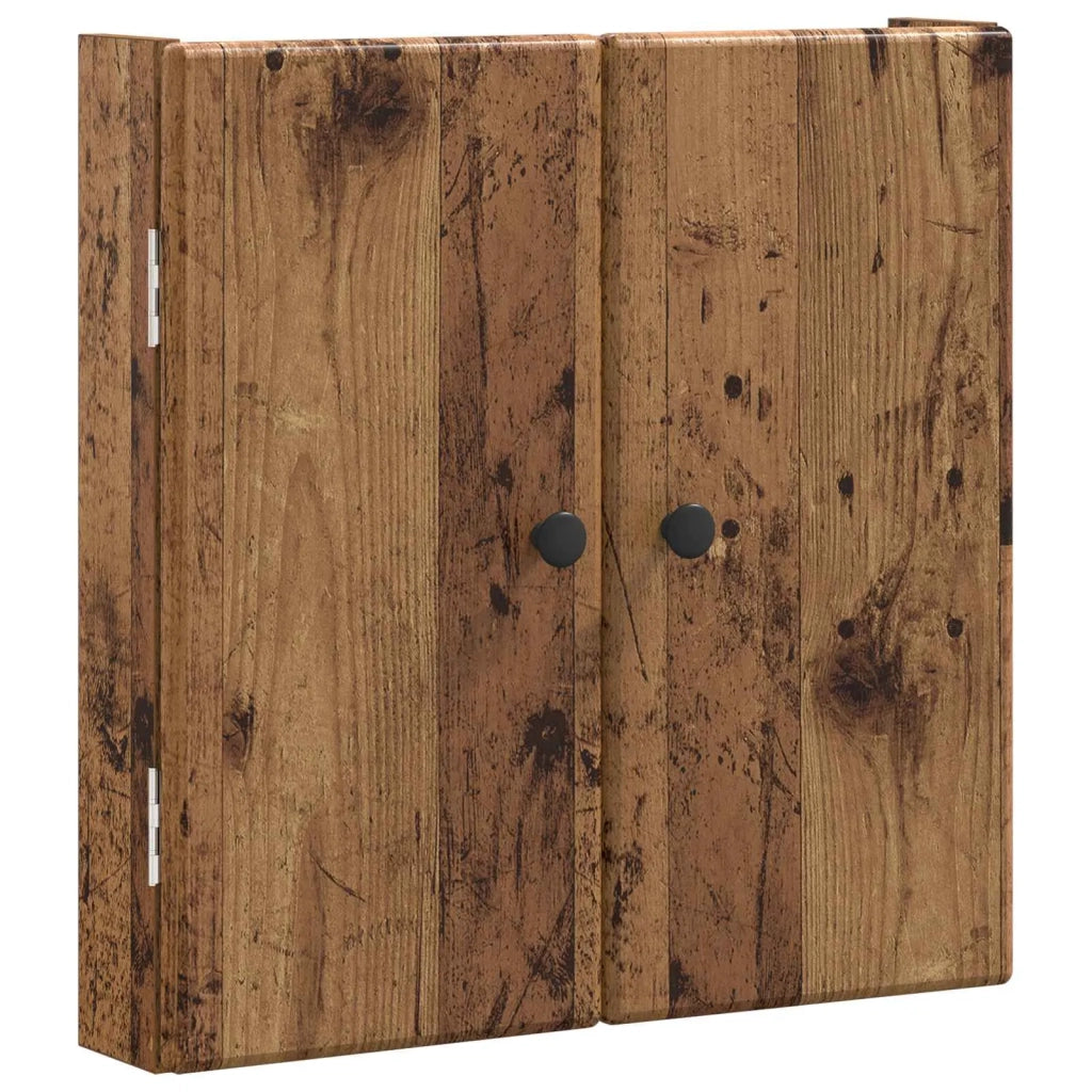 Armadio per Dartboard BREDA Legno antico 52,5 x 10,5 x 53,5 cm 897553