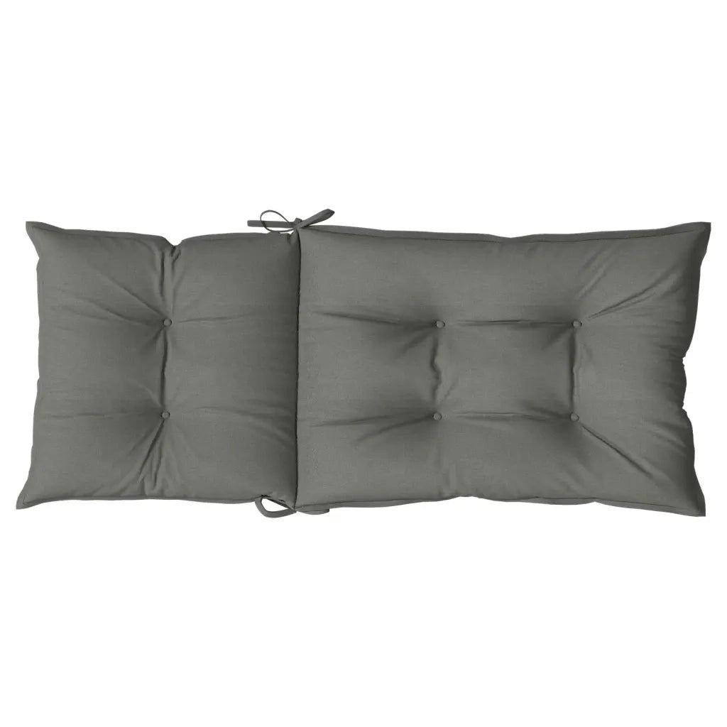 Cuscini Sedia Schiena Alta 4 Grigio MÃ©lange 120x50x7 Tessuto