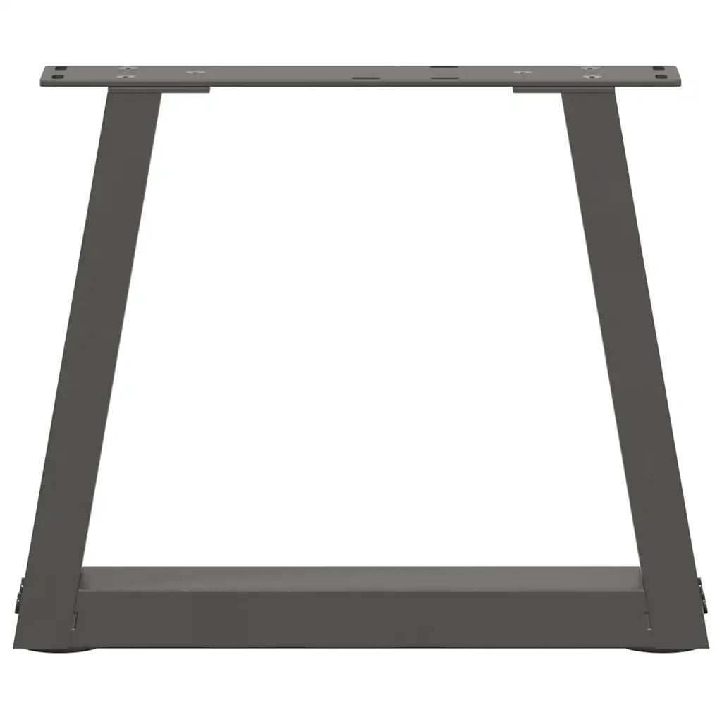 vidaXL Gambe per Tavolino da Caffè a Forma di V 2 pz Antracite 40x(30-31,3) cm Acciaio