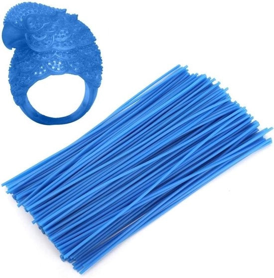 Linea di deposizione a getto blu - Filo di risciacquo 1 mm/2 mm/3 mm - Modellazione gioielli - Attività artigianale DIY - Materiale deformabile