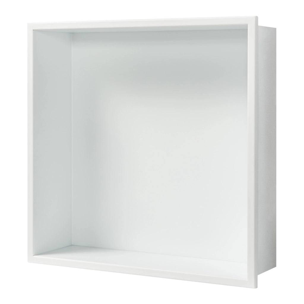 Mensola da Incasso Kristinehamn Nicchia da Parete 32 x 32 x 10 cm Bianco opaco [neu.haus]