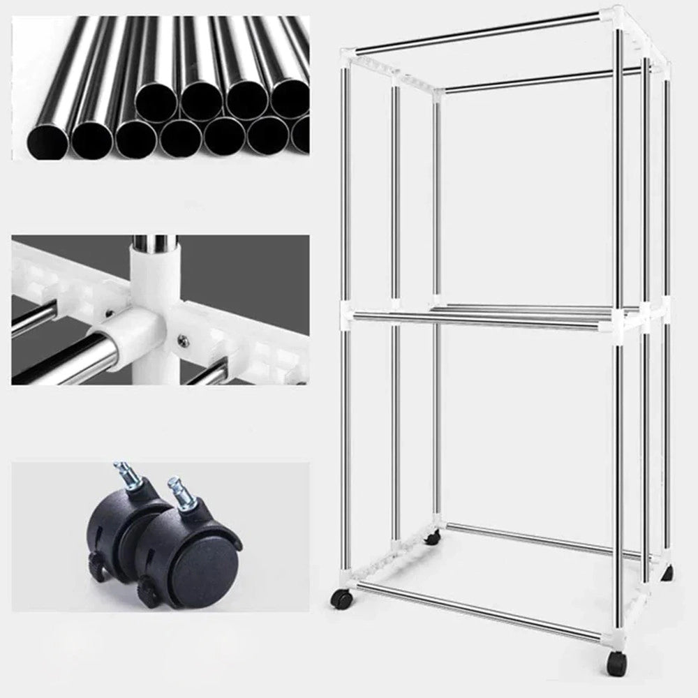 Trade Shop - Asciugabianchera Elettrico Armadio Asciugatrice Stendino Biancheria Aria 1100w -