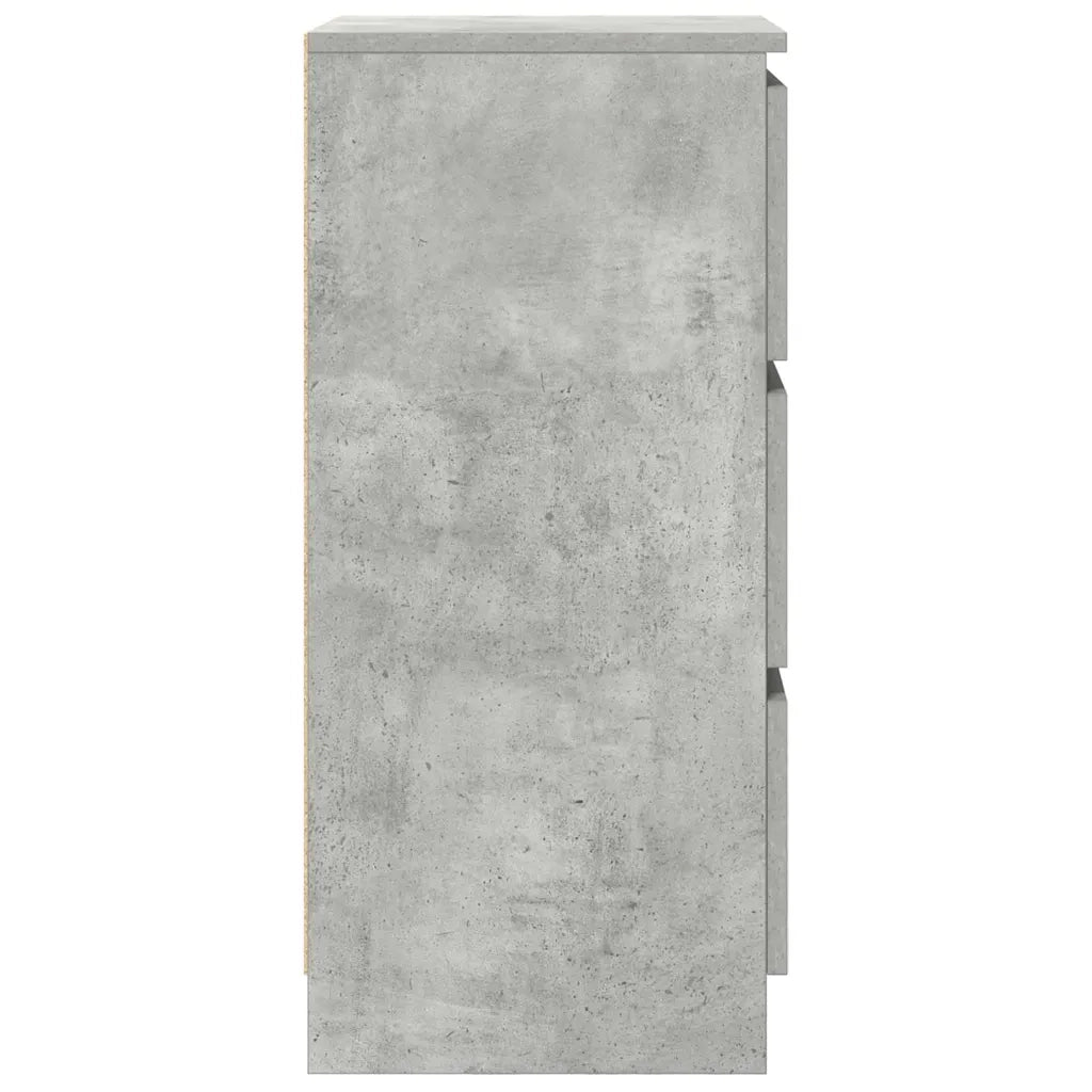Credenza Grigio Cemento 37,5x35x76 cm in Legno Multistrato