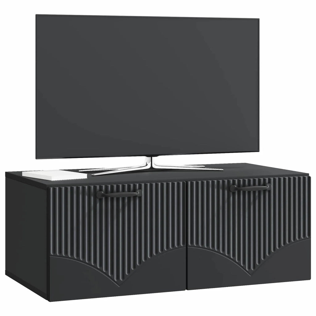 Mobile Porta TV da Muro Nero 78,5 x 41 x 30 cm 899026