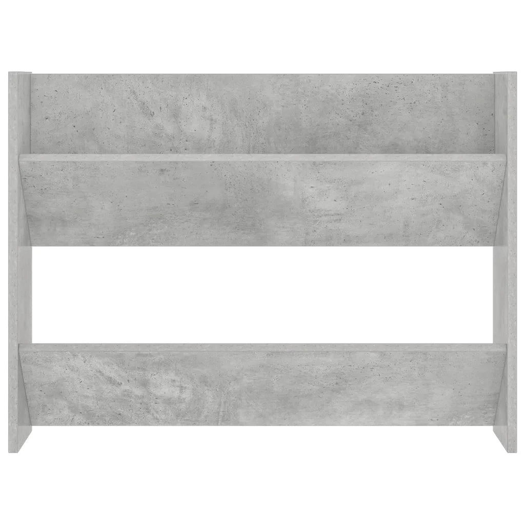 Scarpiere Muro 2pz Grigio Cemento 80x18x60cm Legno Multistrato 806750