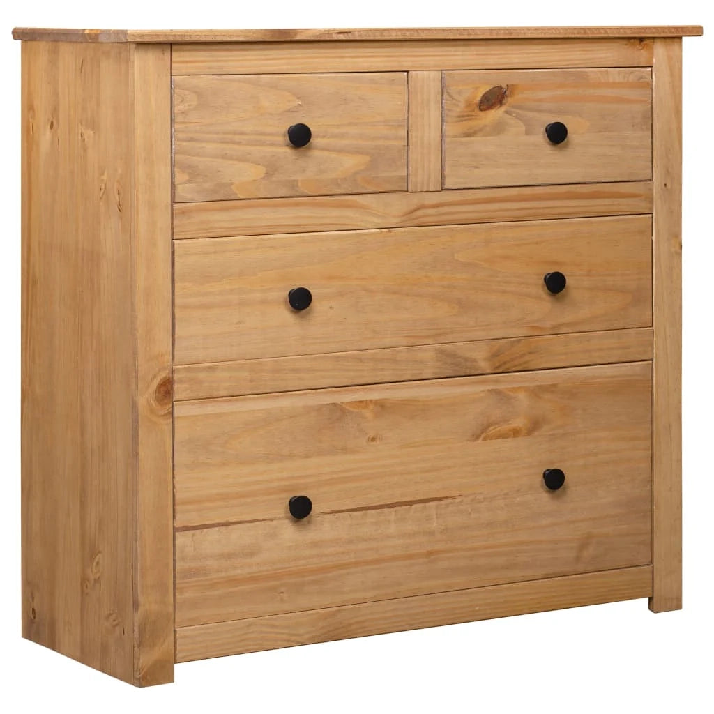 Buffet credenza cassettiera armadio mobile contenitore organizer per cucina soggiorno salotto 80 x 40 x 83 cm Pino gamma Panama marrone 02_0029659