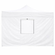 Telo laterale 3x2mt bianco impermeabile con finestra per gazebo richiudibile 3x3mt