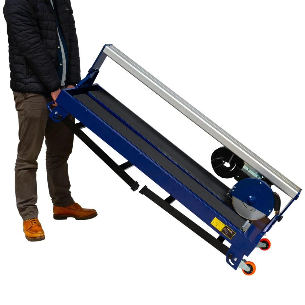 Tagliapiastrelle Profesionale ad Acqua Guida Laser Taglio Angolo 45° 1200W 120cm