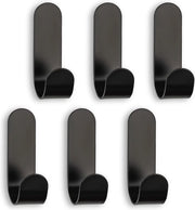 Hanger per Asciugamano Autoadesivo per Bagno e Cucina - Set di 6 Ganci in Acciaio Inox Senza Fori