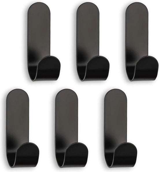 Hanger per Asciugamano Autoadesivo per Bagno e Cucina - Set di 6 Ganci in Acciaio Inox Senza Fori