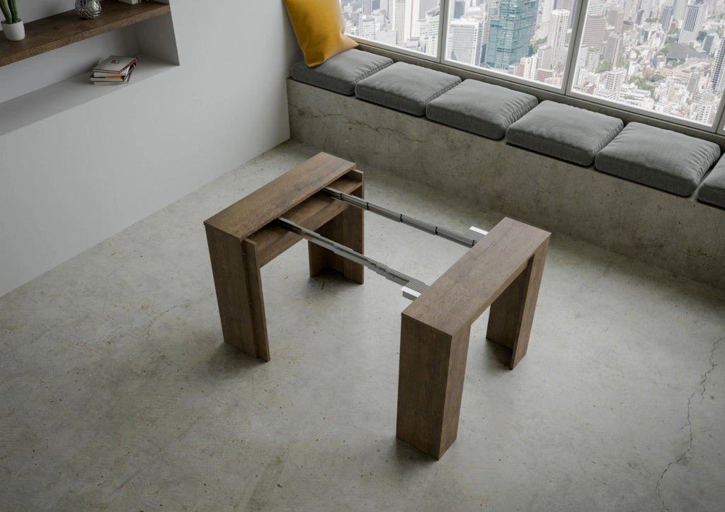 Consolle allungabile 90x48/204 cm Base Small Noce