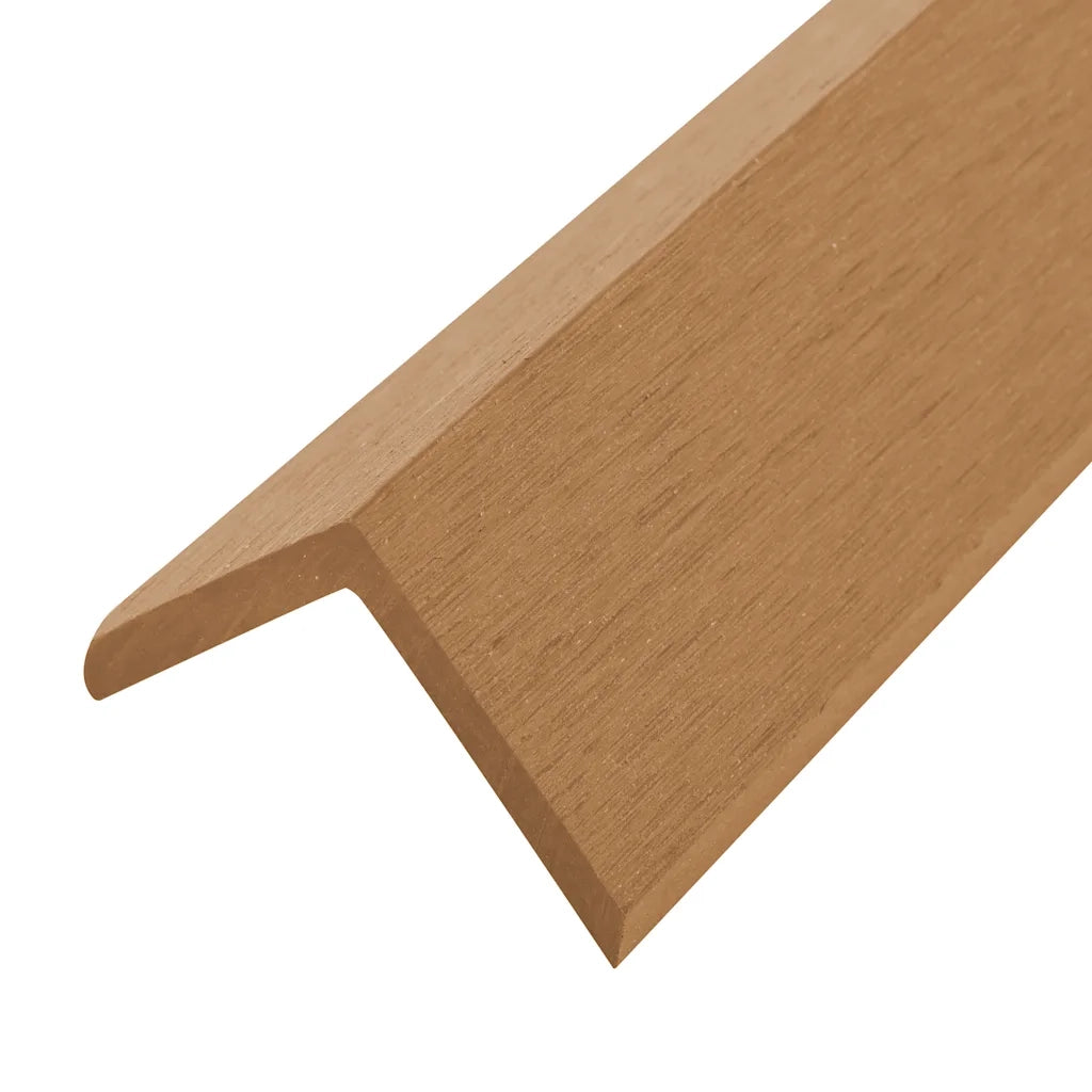 Profili Angolari per Decking in WPC  5pz 170cm Colore Teak cod mxl 46765