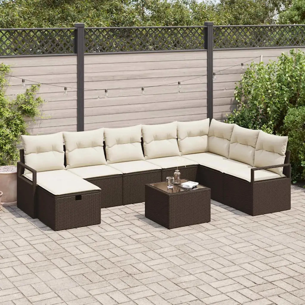 Set di divani con cuscino 6 pcs polyrattan