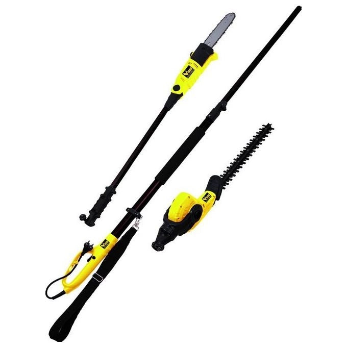 Vigor VTP-450-710 Tagliasiepi Potatore 2 in 1 Elettrico Telescopico 450 W 710 W Lama 410 mm Barra 250 mm Catena OREGON