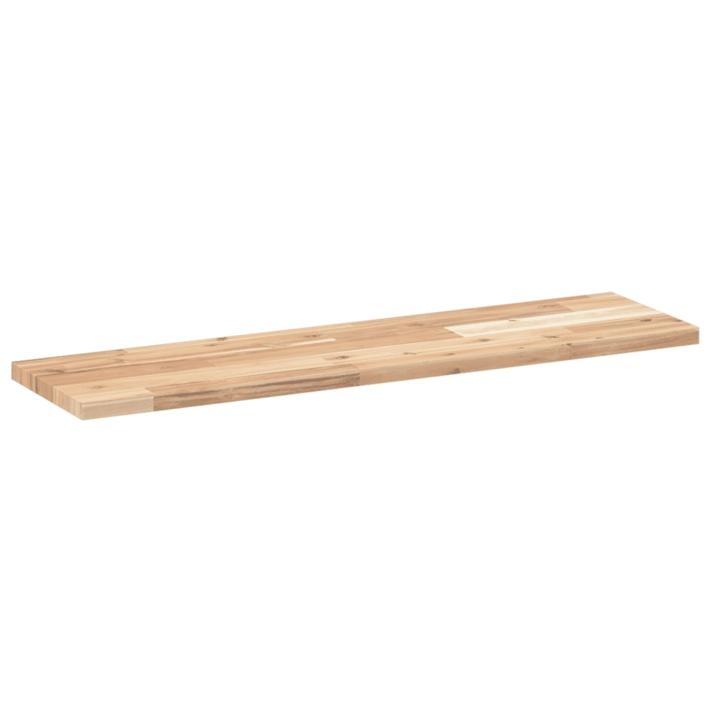 Mensole da Parete 2 pz 100x20x2 cm Legno Acacia Non Trattato 3279348