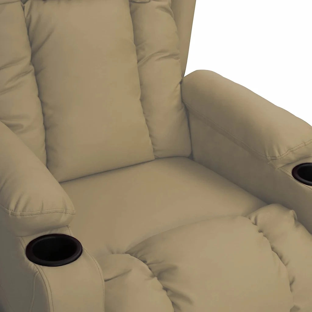 Divano Sedia-Poltrona Massaggiante Cappuccino in Similpelle 467639