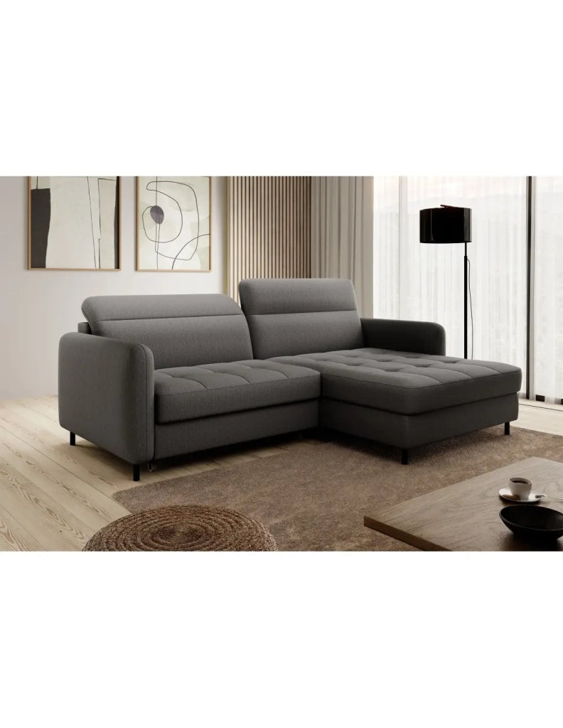 Divano ad angolo collezione GOUMSI colore Grigio scuro
