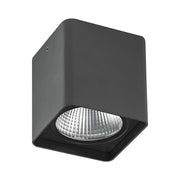 KUBA Downlight a Plafone Quadrato Antracite 20W LED 3000K IP65 - Plafoniera da Esterno in Alluminio ad Alta Resistenza - Rossini Illuminazione
