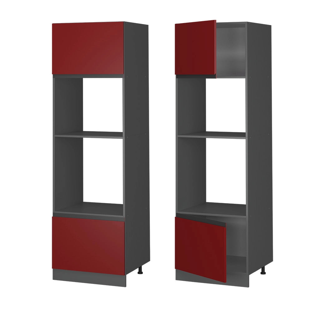 Vicco Set mobili bagno Rosso 60 cm Forma a J