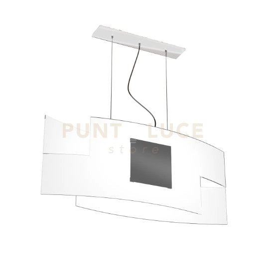 TETRIS COLOR SOSPENSIONE 75CM. 1 LUCE GRIGIO ANTRACITE 1121-S75-GA