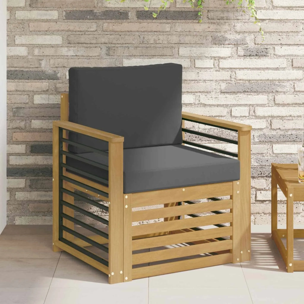 Set di divani da esterno-Sofa da giardino Poliestere Bianco 579659