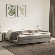 Materasso a Molle Insacchettate Rigidità Media Grigio Chiaro 180x200x20 cm in Velluto 347848