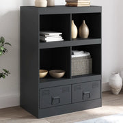 Credenza Antracite 67x39x95 cm in Acciaio 841801