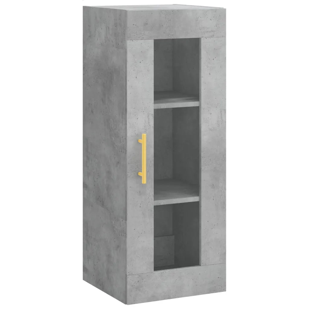Credenza | Madia | Buffet da pranzo | Armadio da pranzo Grigio Cemento 34,5x34x180 cm in Legno Multistrato