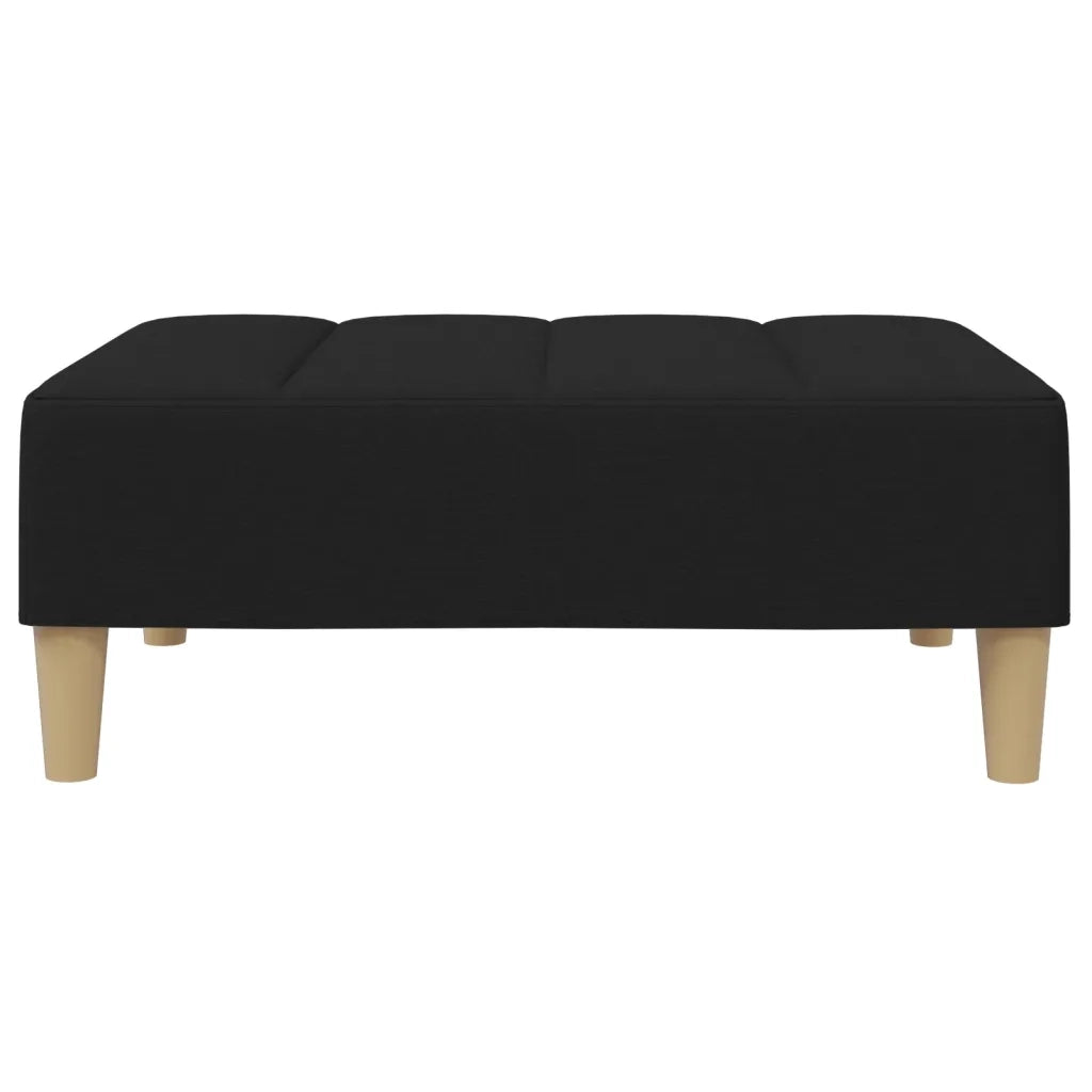Poggiapiedi Nero 77x55x31 cm in Tessuto 4007391