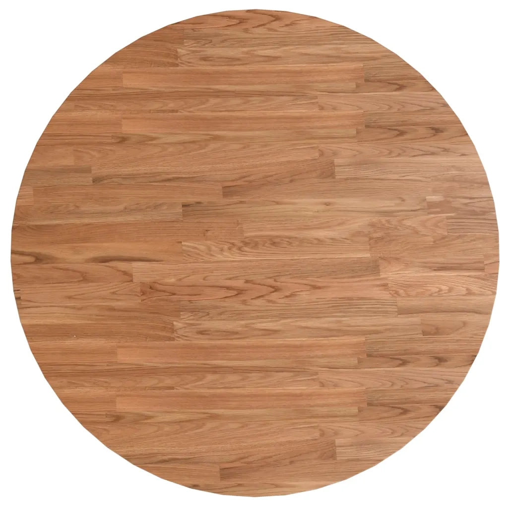 Piano Tavolo | Superficie Tavolo | Piano Scrivania Rotondo Marrone Chiaro ?80x1,5 cm Rovere Trattato