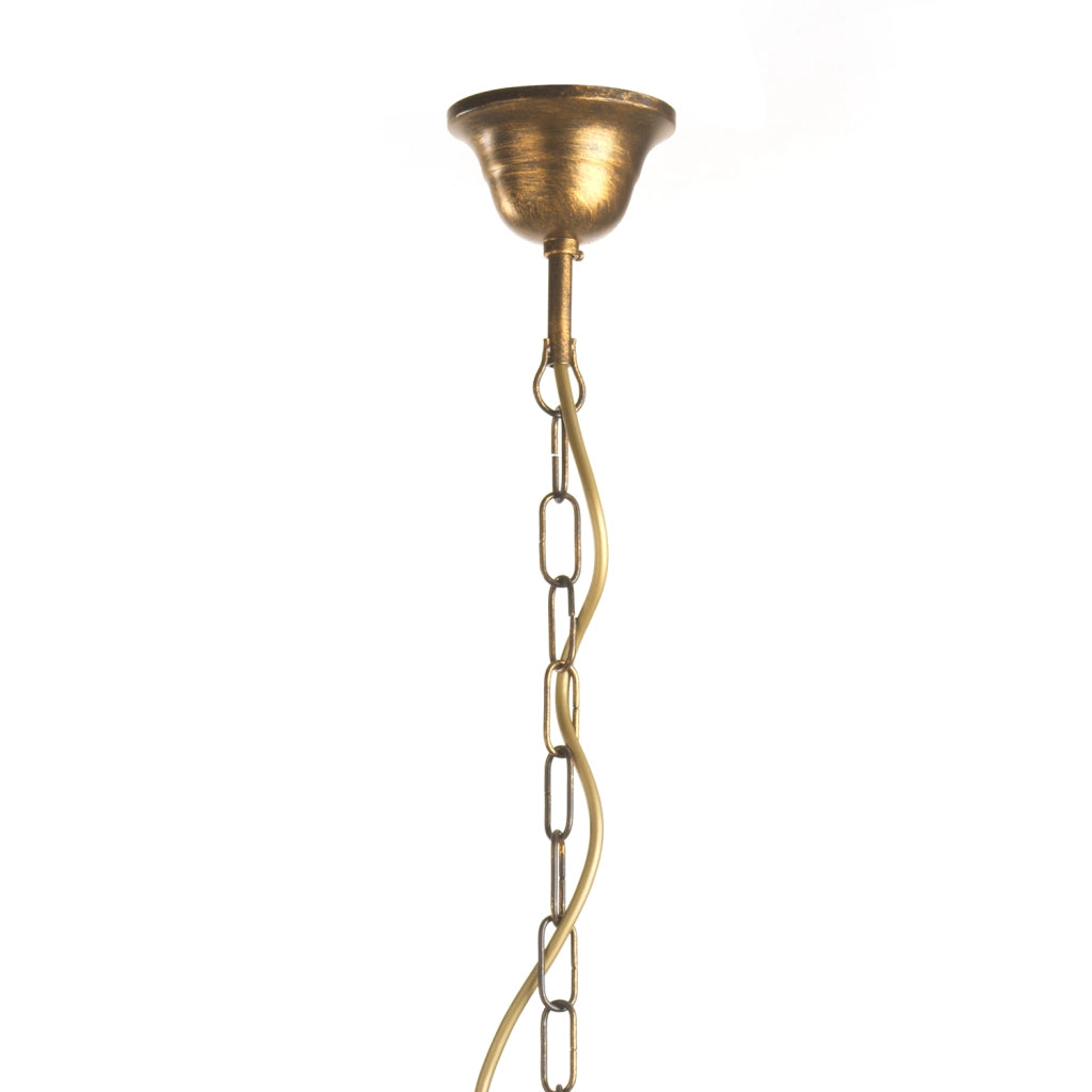 Lampadario 5 luci Doppio Giro Bronzo