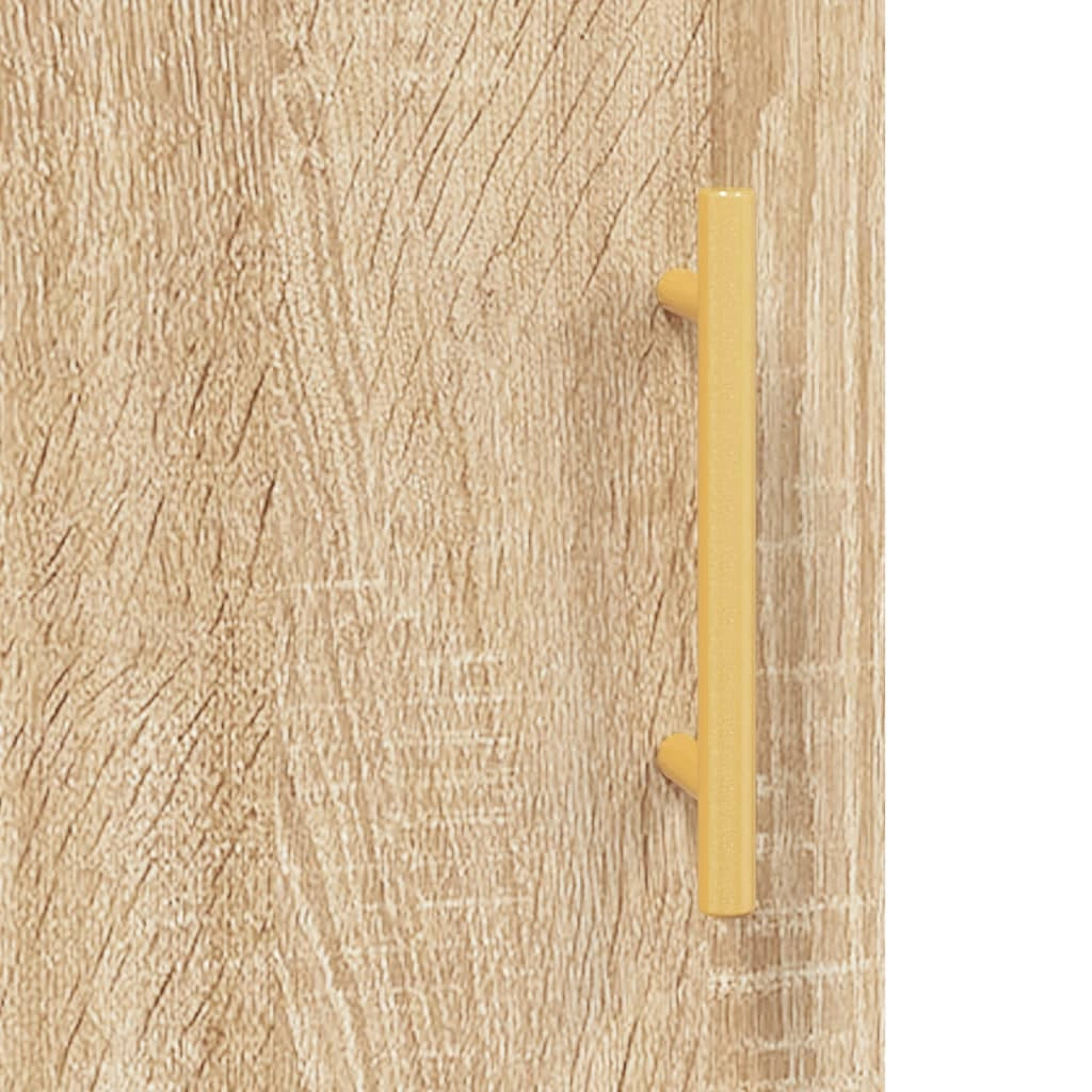 Buffet credenza cassettiera armadio mobile contenitore organizer cucina soggiorno salotto rovere Sonoma alto 69,5 x 34 x 180 cm legno ingegnerizzato marrone 02_0034148