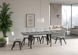 Tavolo Salvaspazio Allungabile 120/200x45/90x80/78 cm Paxon Double Cemento