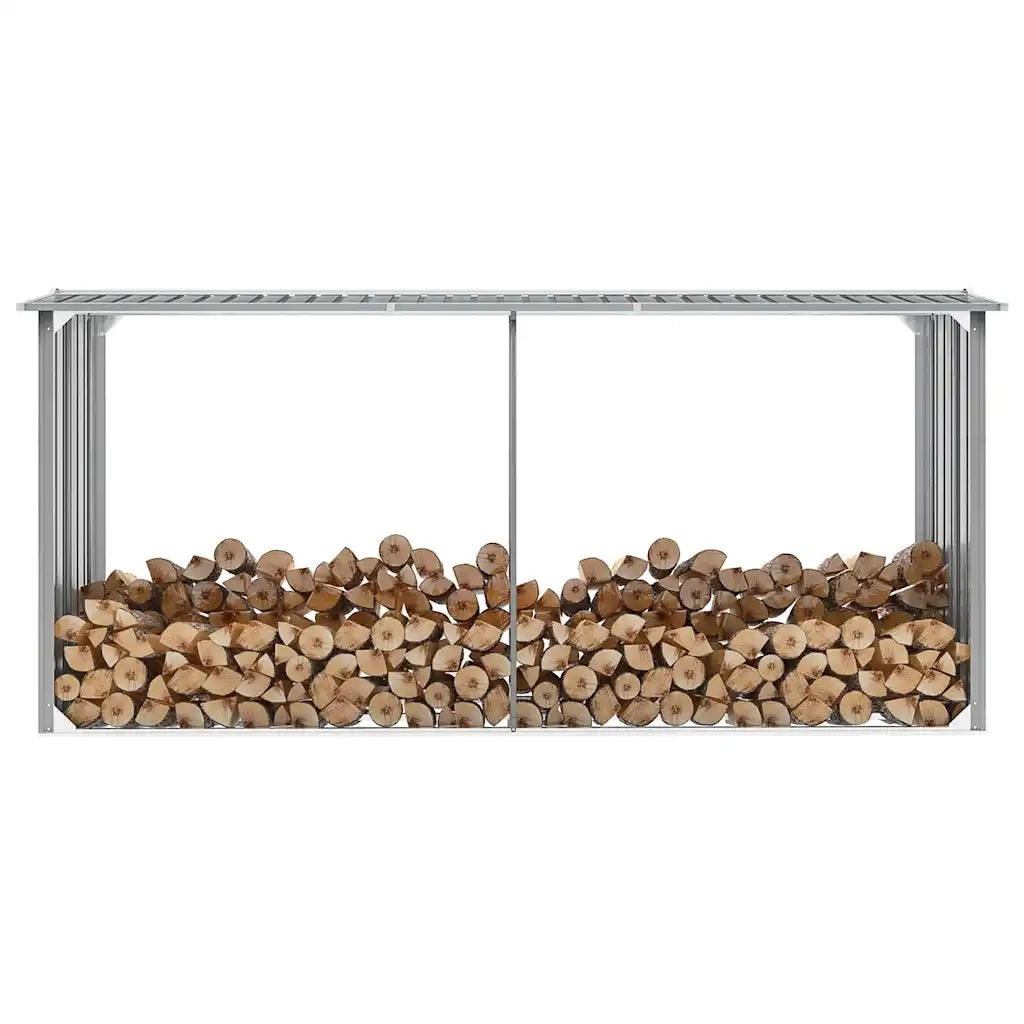 Capannone da Giardino in Acciaio Zincato 330x92x153cm Grigio cod mxl 80023