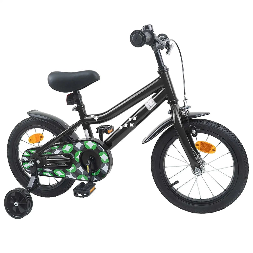 Bicicletta per Bambini 12 Pollici per bambini di 2-4 anni Nero 42009467