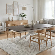 Tavolo da pranzo allungabile in HPL effetto marmo ruggine Ryder 170-270x90 cm fino a 12 posti Made in Italy | Duzzle