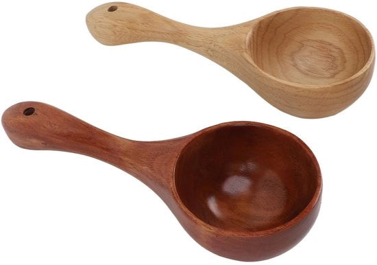 Pulente da Legno - Servizio - Cucchiaio da Servire - Cucchiaio - Cucina - Sostenibile - Design Stilistico - Cucchiaio da Cucina
