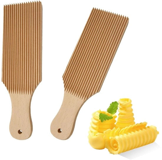 Tavolo per Gnocchi Fatto a Mano - Accessori per Pasta per la Produzione di Pasta Fatta in Casa - Maccheroni - Impastatrice per Pasta - Cavarola per Set di Pasta - Pasta Italiana - 2pz