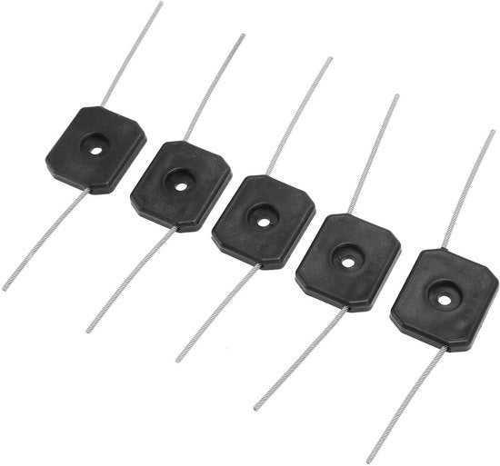 Capocapelli in Kunststof - Capocapelli Efficiente per Giardino - 5 Pezzi - Sostenibile e Leggero - Adatto per Trimmer Elettrici