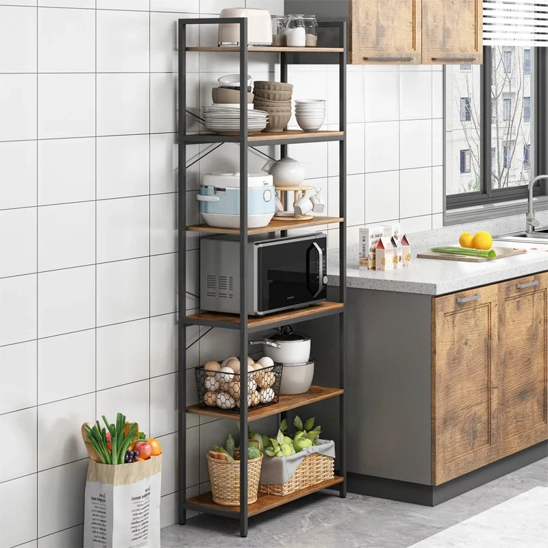 Libreria alta da 186 cm, finitura marrone, ideale per i tuoi libri.