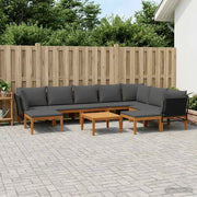 11 pcs Legno massiccio di acacia e corda Naturale 3407752