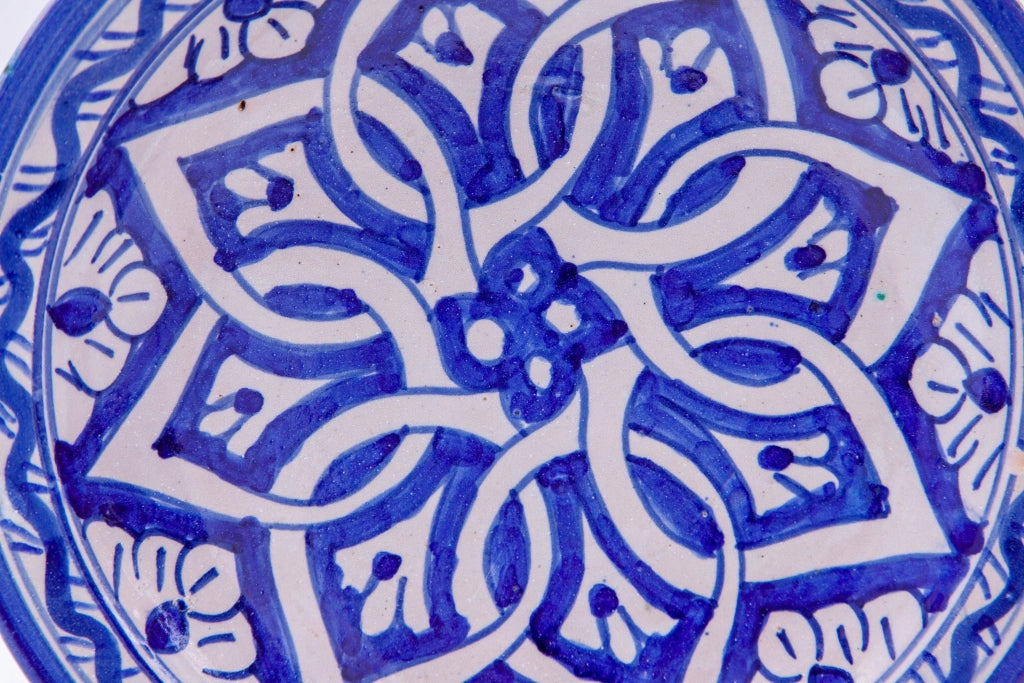Biscottini Piatto in ceramica decorato a mano