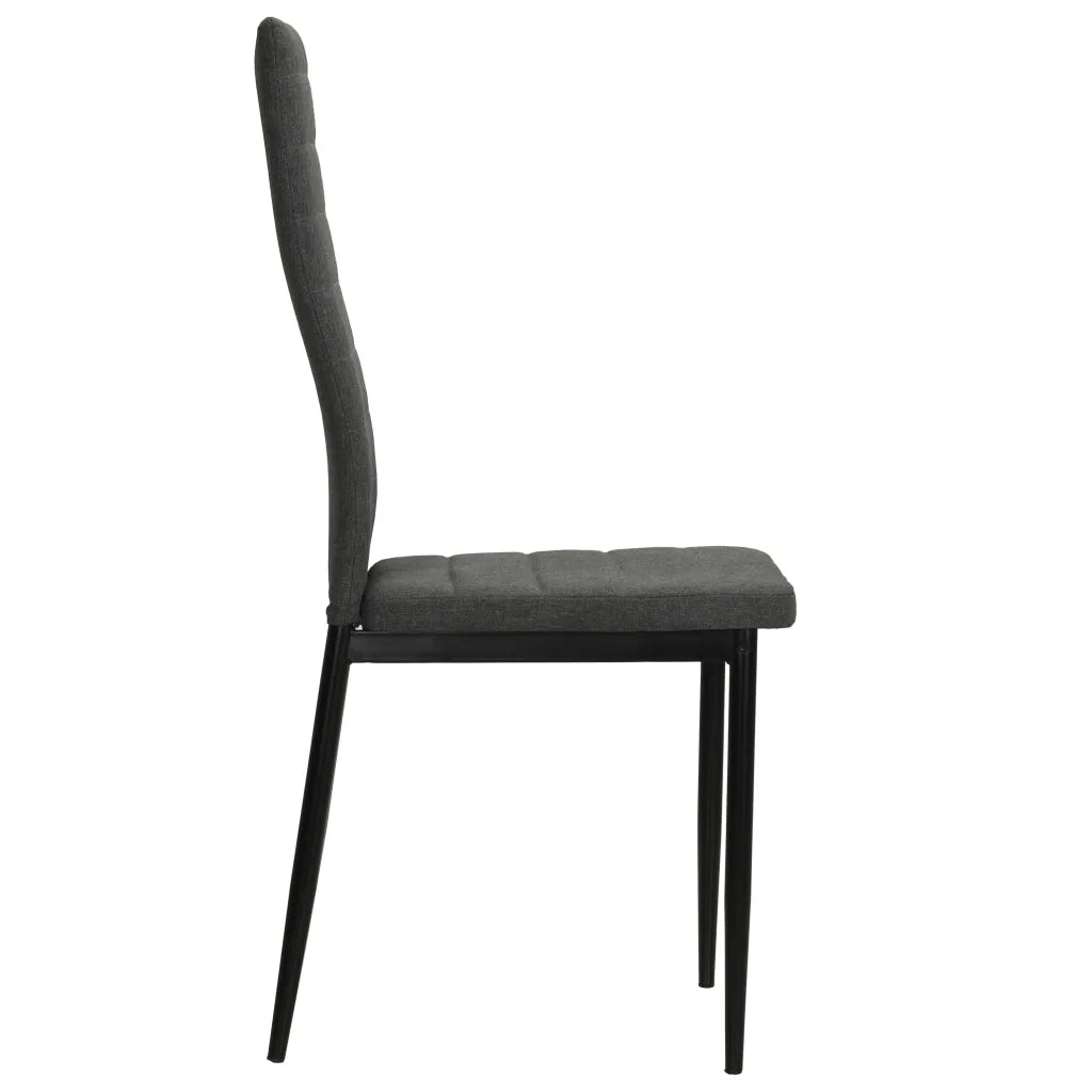 Sedie da Pranzo 2 pz Grigio Scuro in Tessuto cod mxl 31502