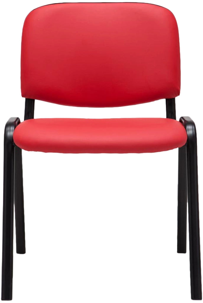 Sedia impilabile Ken similpelle rosso