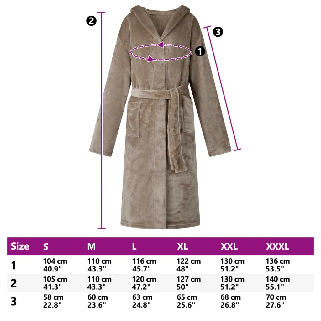 Accappatoio con Cappuccio Cammello s Flanella CFW7614743