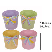 Set 6 Contenitori Decorativo Linea Rafia Larghezza 12 cm