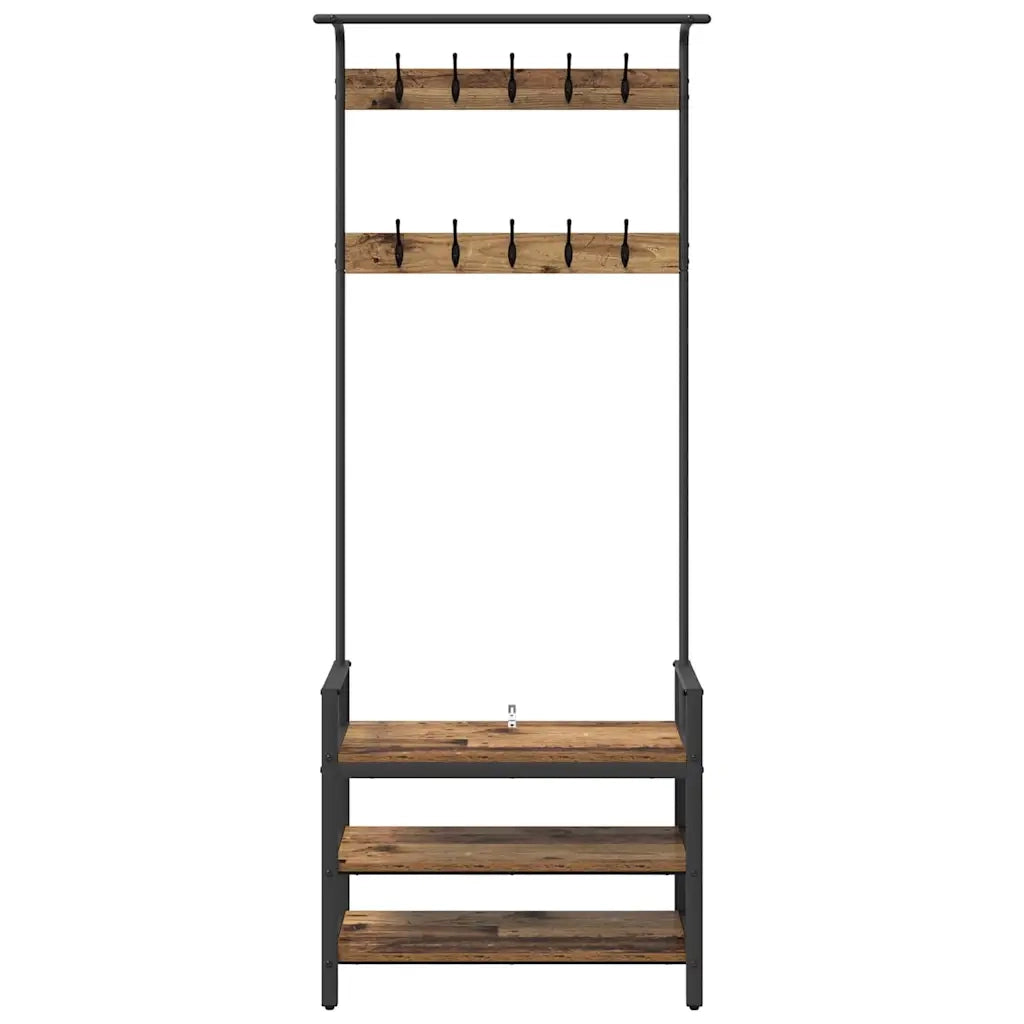 Appendiabiti Legno vecchio 75 x 34 x 184 cm Legno multistrato CFW2283890